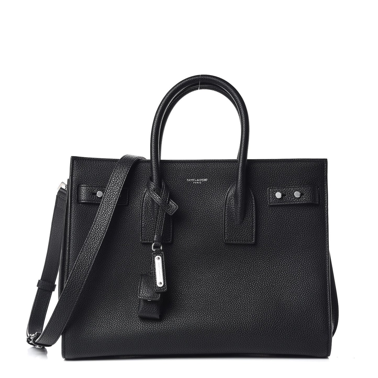 Grained Calfskin Small Supple Sac De Jour Black