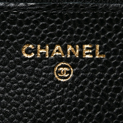 Chanel Caviar Quilted Wallet on Chain WOC Black 6 of 12