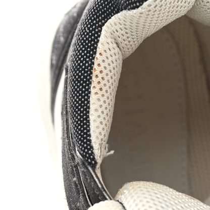 Chanel Canvas Goatskin CC High Top Sneakers 37 Black White 8 of 12