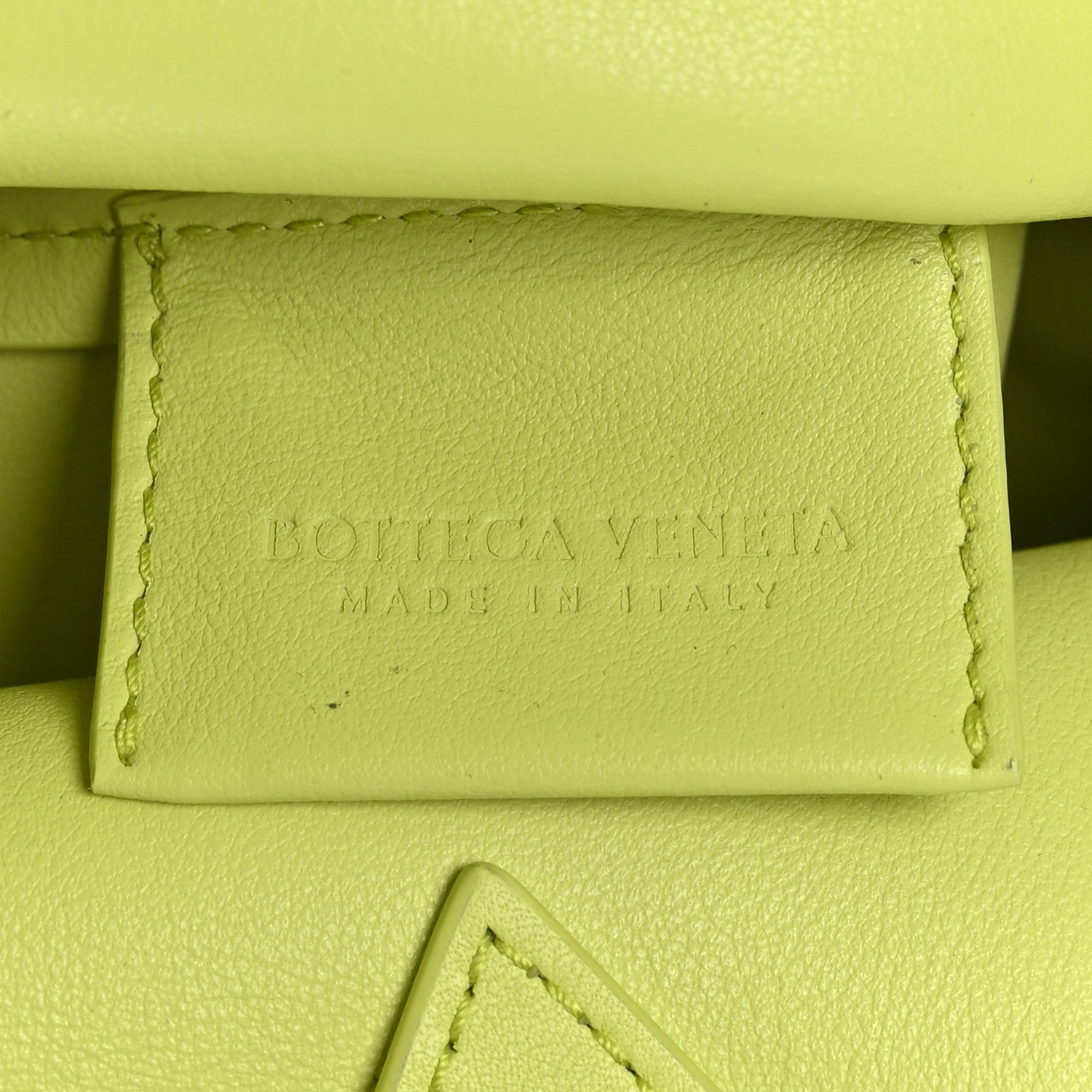 Bottega Veneta Calfskin Medium The Point Triangle Bag Seagrass 6 of 12
