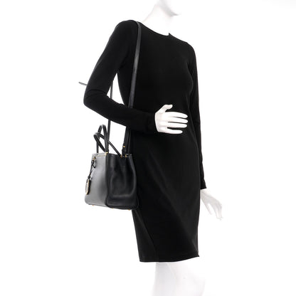 Fendi Vitello Elite Petite 2Jours Tote Black 2 of 8
