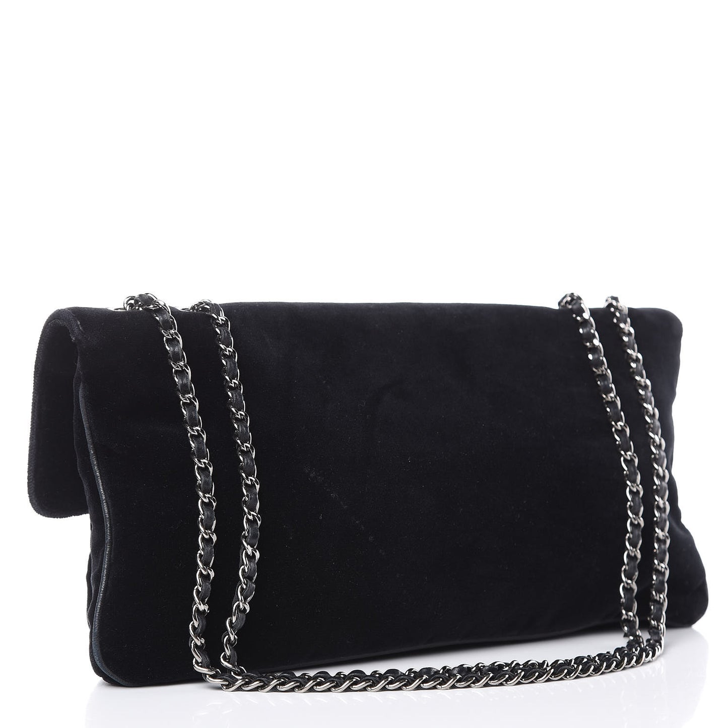 Velvet Small Mademoiselle Flap Black