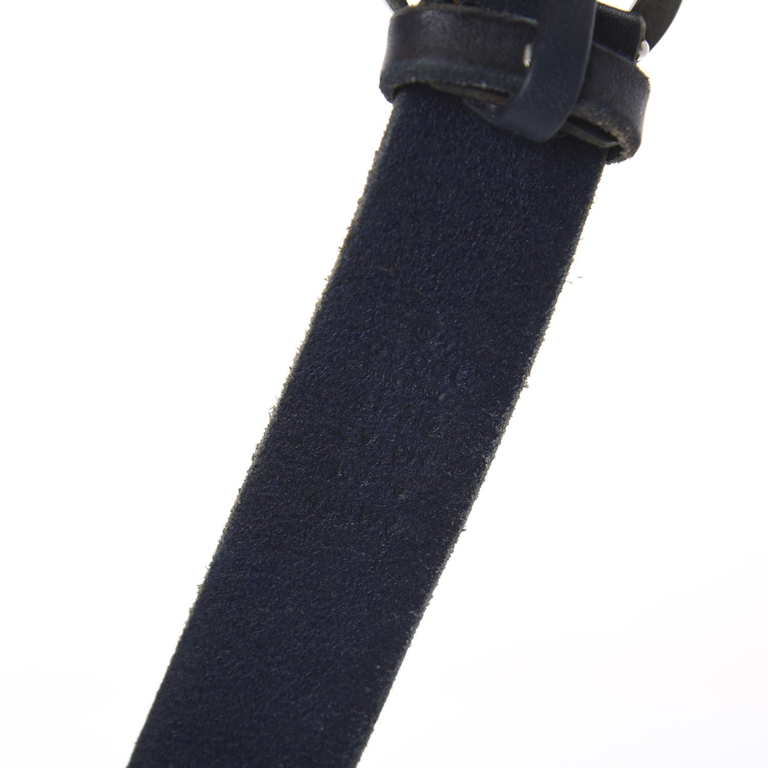 Gucci Cuoio Toscano Nickel Double G 30mm Belt 100 40 Blue 3 of 5