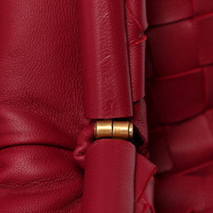 Bottega Veneta Nappa Maxi Intrecciato The Pouch Oversized Clutch Amaranto 11 of 12
