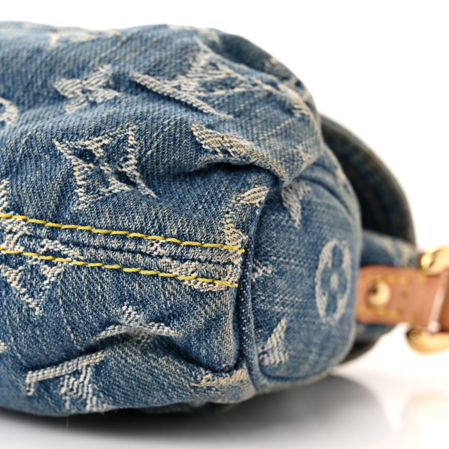Louis Vuitton Monogram Denim Mini Pleaty Blue 9 of 10