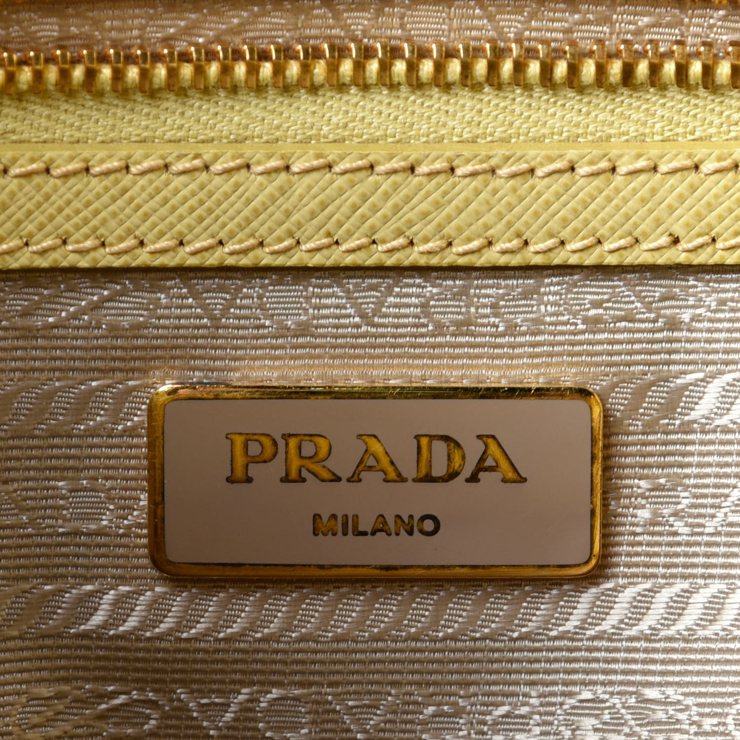 Prada Saffiano Lux Mini Galleria Double Zip Tote Ginestra 7 of 10
