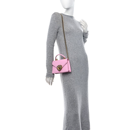 Dolce & Gabbana Smooth Calfskin Small Devotion Envelope Top Handle Bag Candy 2 of 11