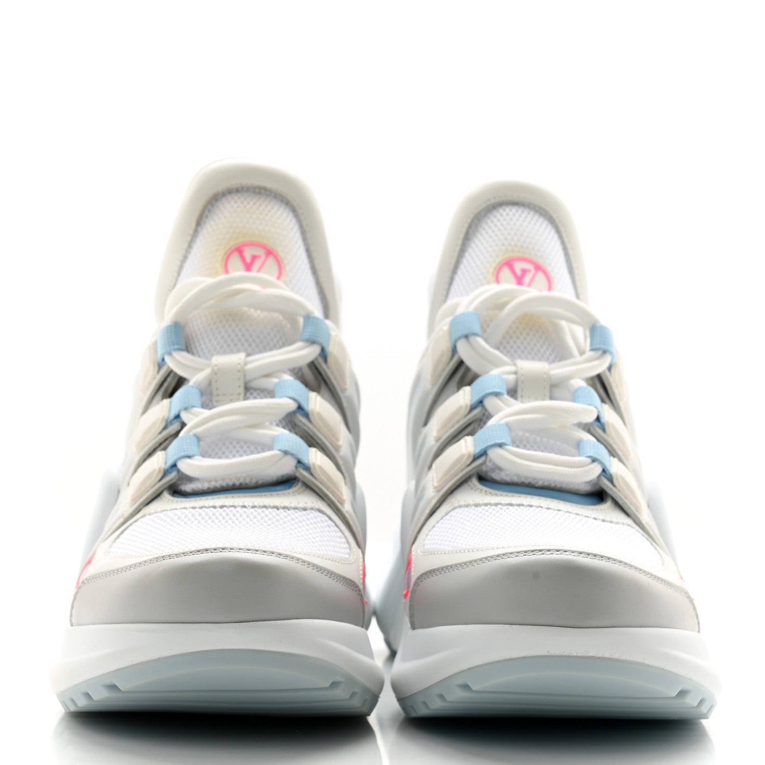 Louis Vuitton Calfskin LV Archlight Gradient Sneakers 36 Light Blue Pink 2 of 12
