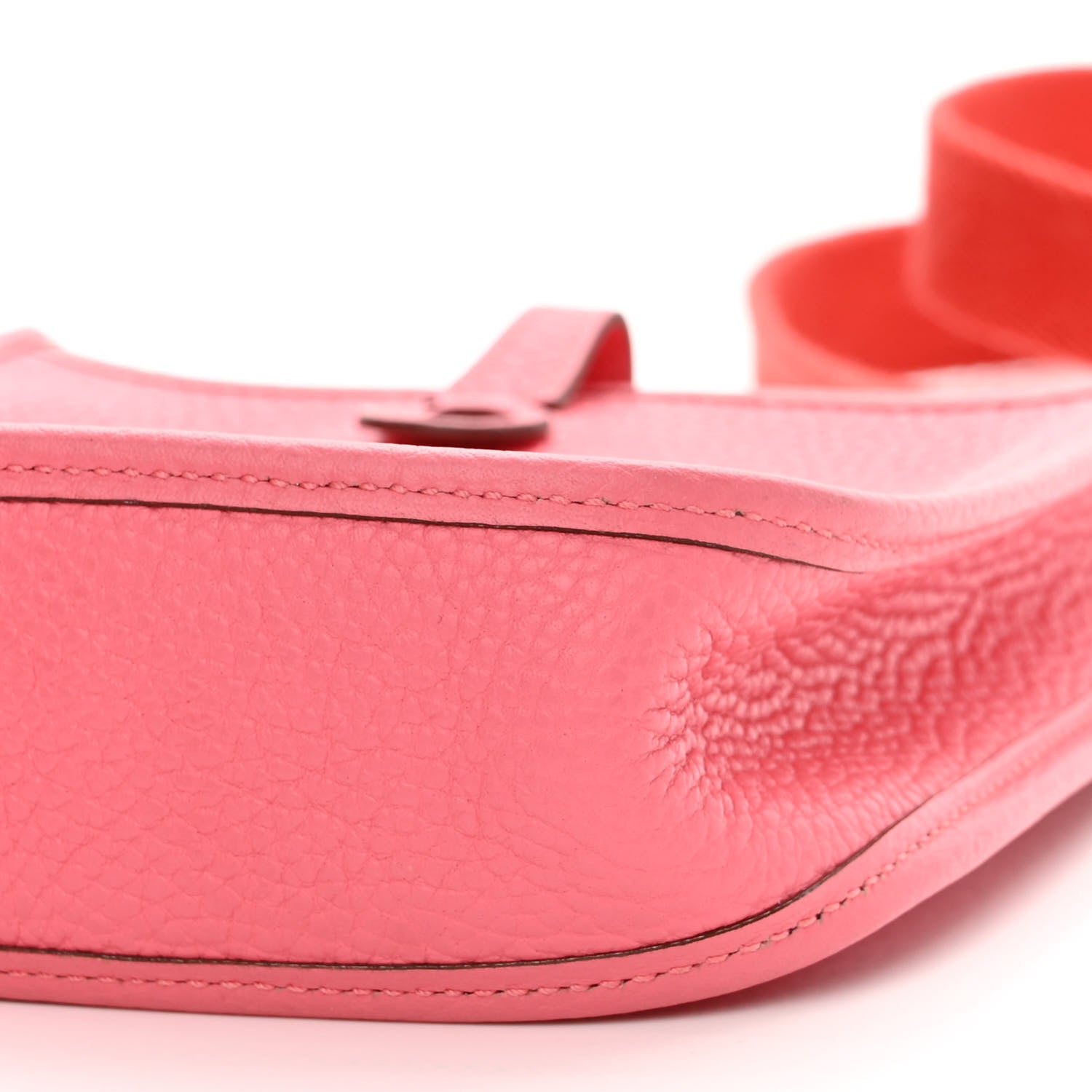 Hermes Taurillon Clemence Amazone Evelyne TPM Rose Azalee Rouge Pivoine 10 of 14