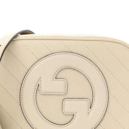 Gucci Sakai Be Green Calfskin Diagonal Stitched Small Blondie Shoulder Bag Mystic White 8 of 10