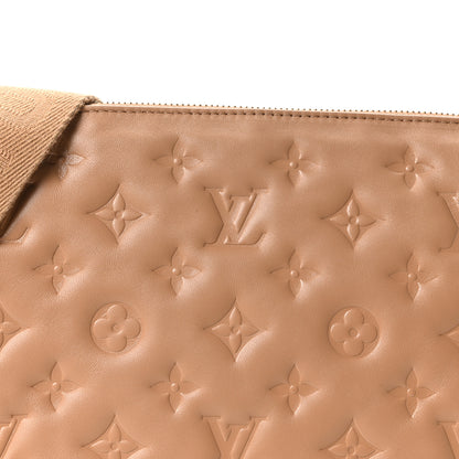 Louis Vuitton Lambskin Embossed Monogram Coussin PM Camel 7 of 9