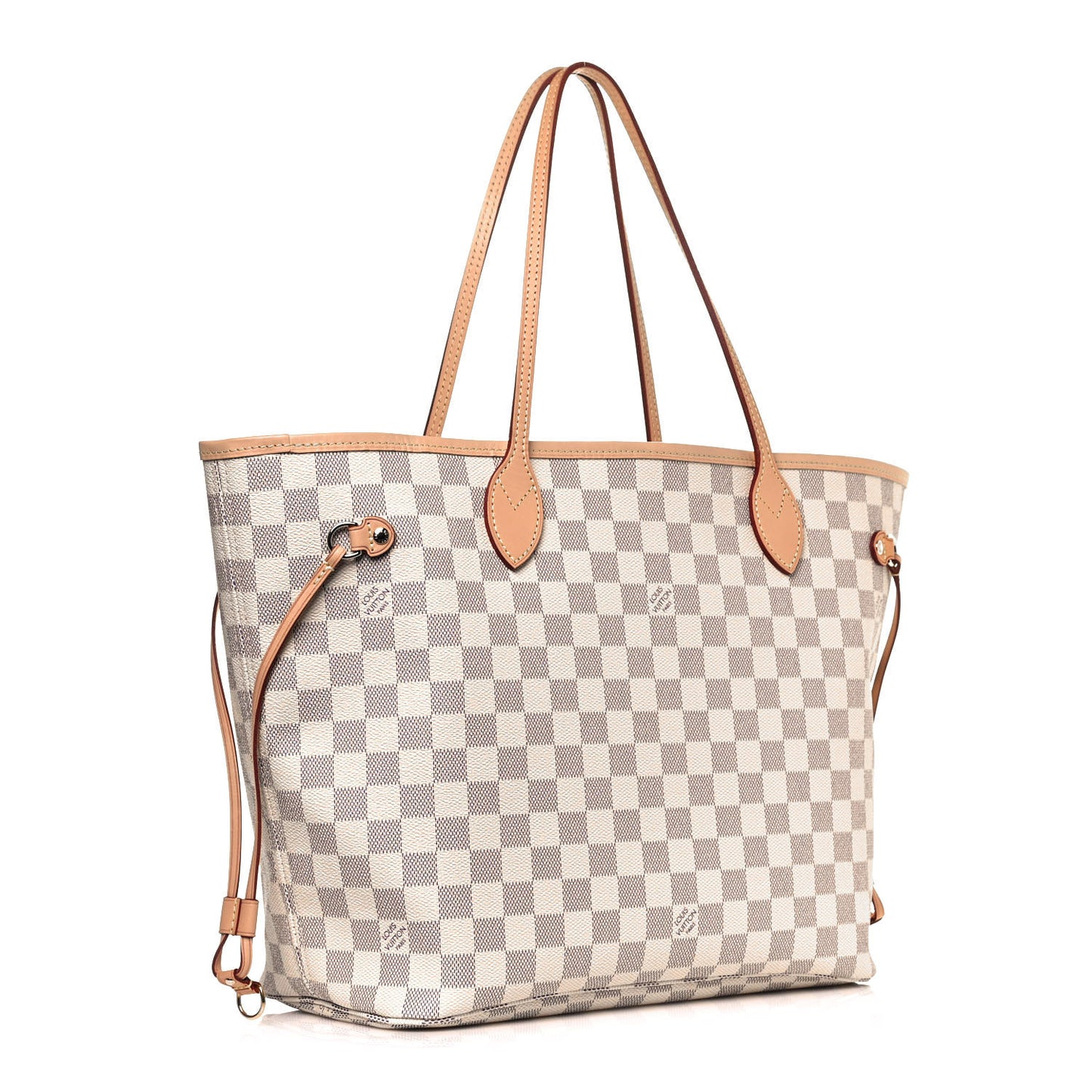 Damier Azur Neo Neverfull MM Rose Ballerine