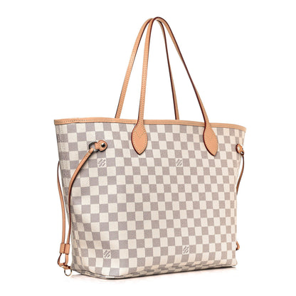 Louis Vuitton Damier Azur Neo Neverfull MM Rose Ballerine 3 of 13