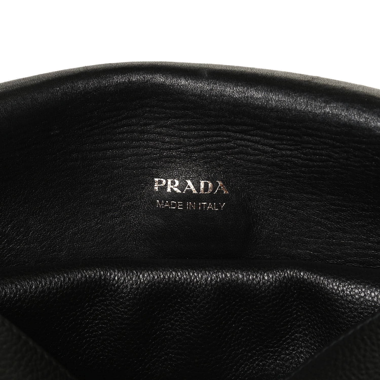 Prada Vitello Daino Flap Shoulder Bag Black 5 of 8