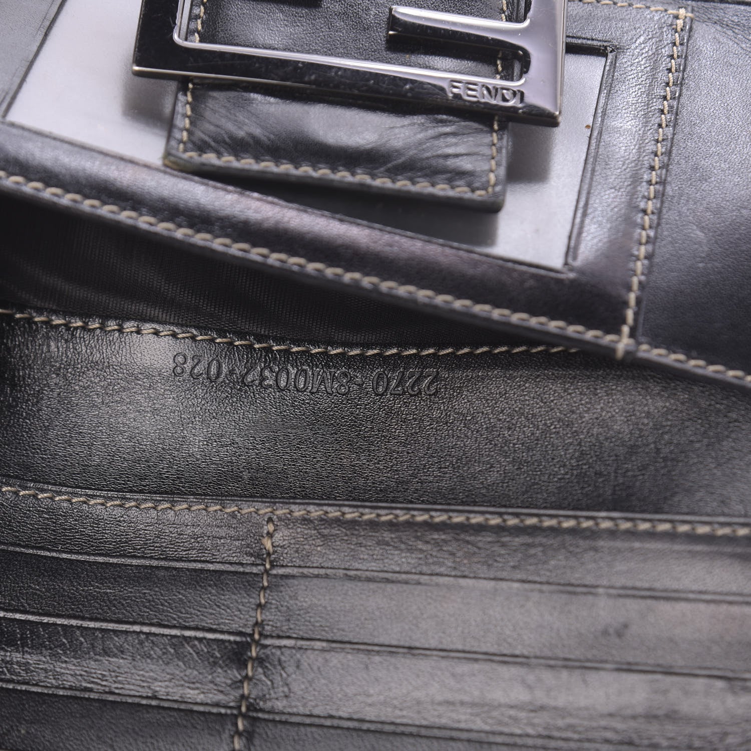 Fendi Zucchino Long Wallet Black 7 of 15