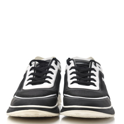 Chanel Mesh Lycra Thermoplastic Mens Sneakers 46 Black White 2 of 16