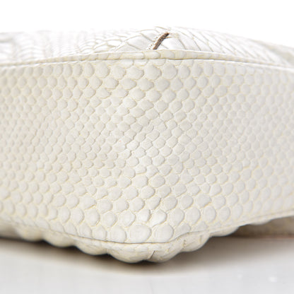 Stella McCartney Snakeskin Effect Star Patch Shoulder Bag Ivory 10 of 11