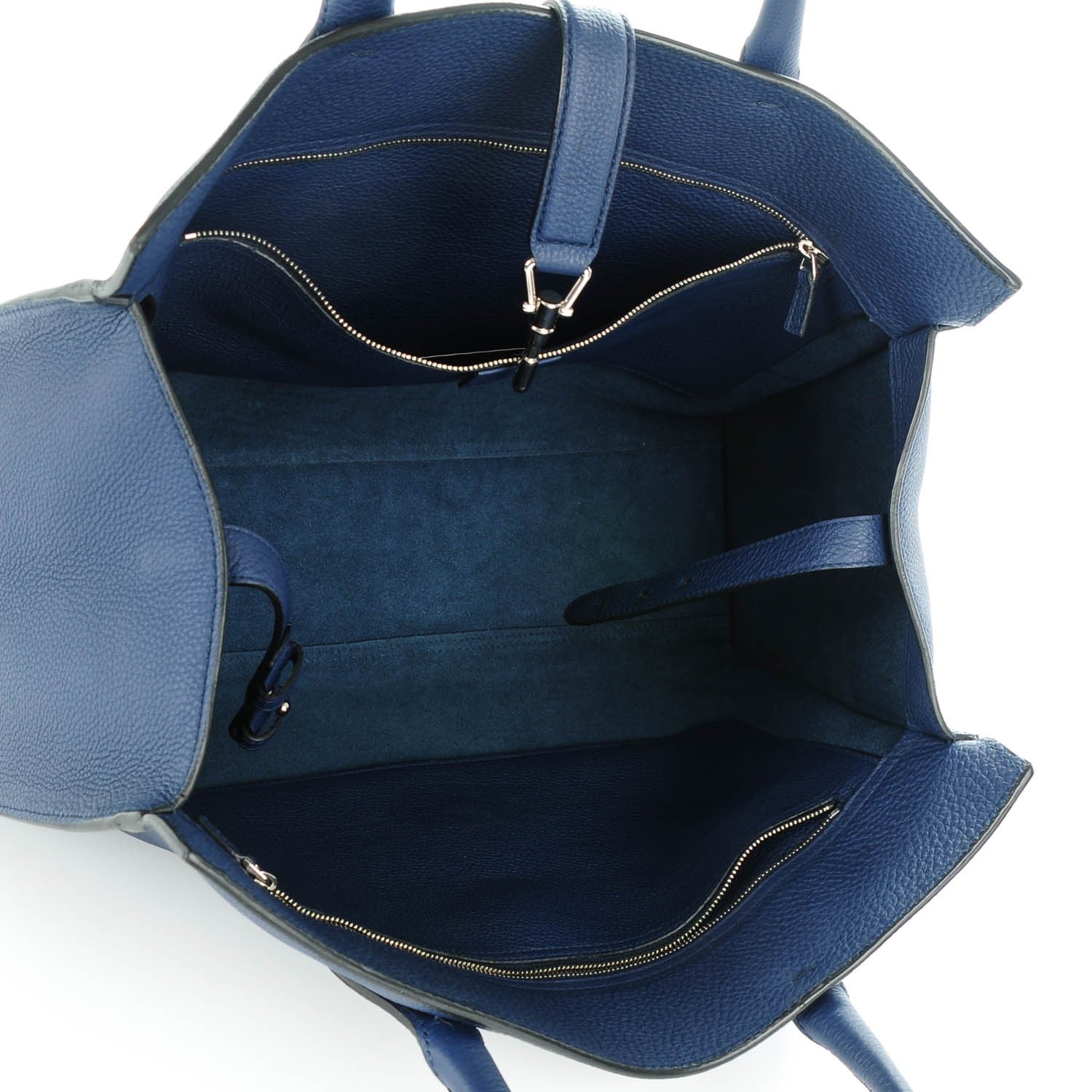 Gucci Soft Calfskin Medium Jackie Top Handle Bag Classic Blue Marine 5 of 7