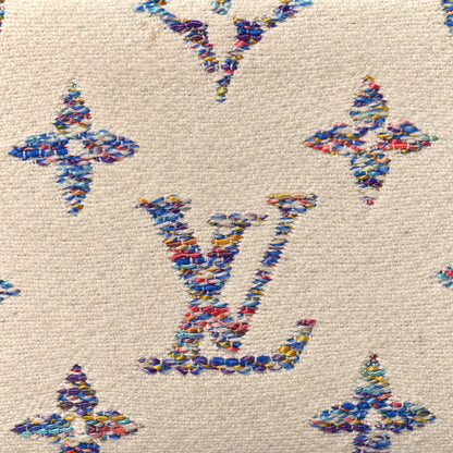 Louis Vuitton LOUIS VUITTON Monogram Jacquard Lou Wallet White 8 of 10