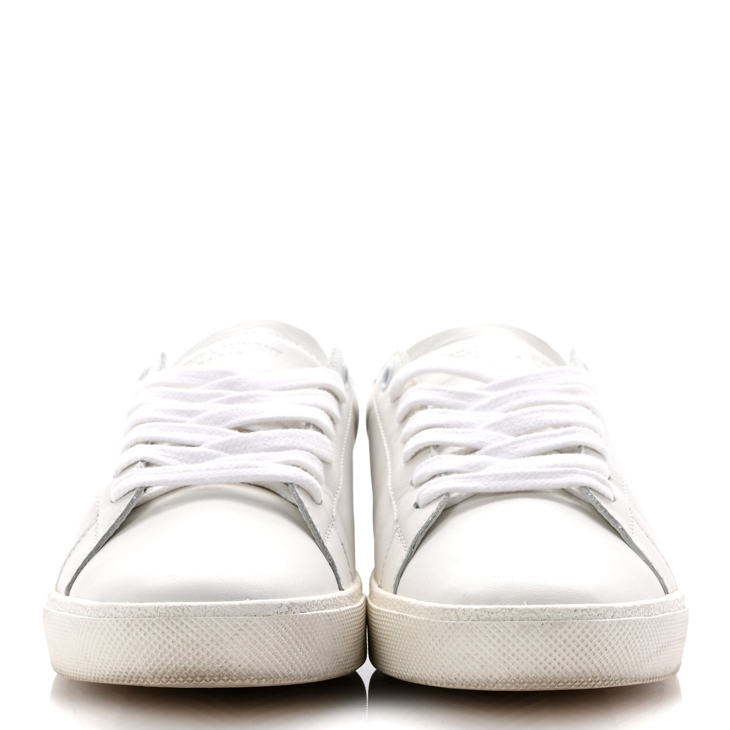 Calfskin Snakeskin Embroidered Court Classic Sneakers 38.5 Panna
