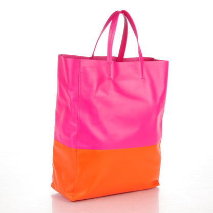 Celine Lambskin Vertical Bi-Cabas Hibiscus 3 of 8