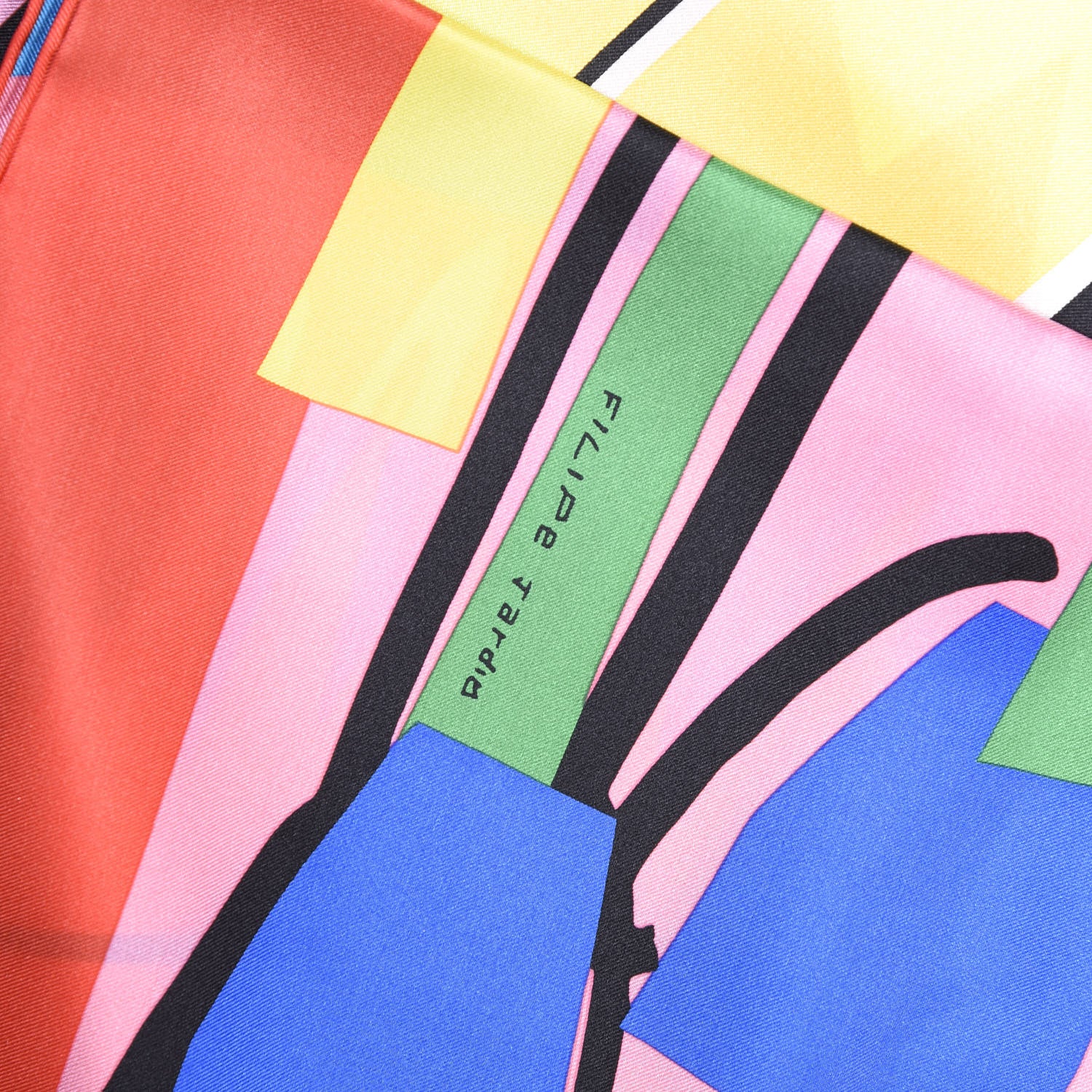 Hermes Silk Sea Surf and Fun Scarf 140 Rose Bleu Vert 3 of 7