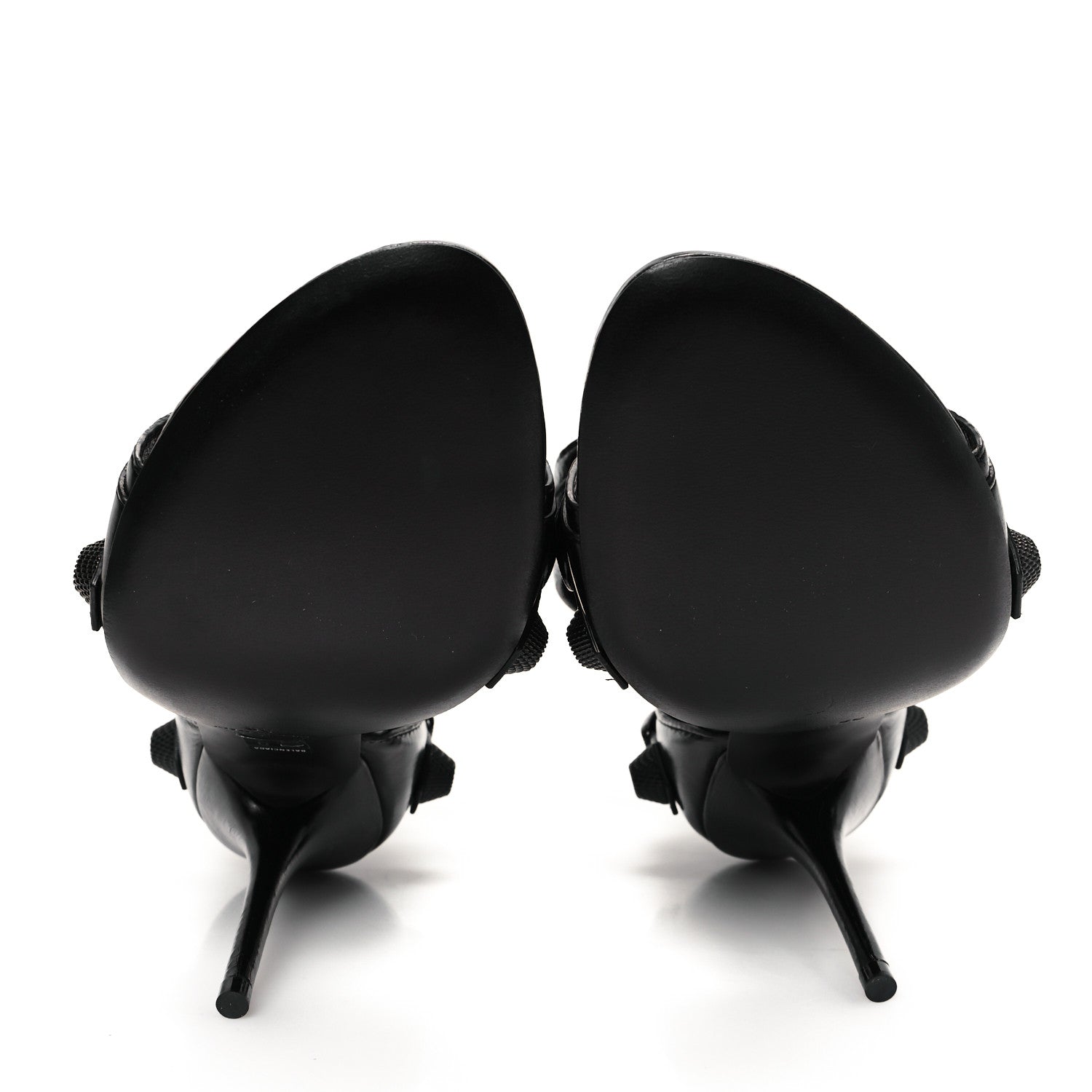 Balenciaga Agneau Arena Cagole 110mm Sandals 38 Black 6 of 9