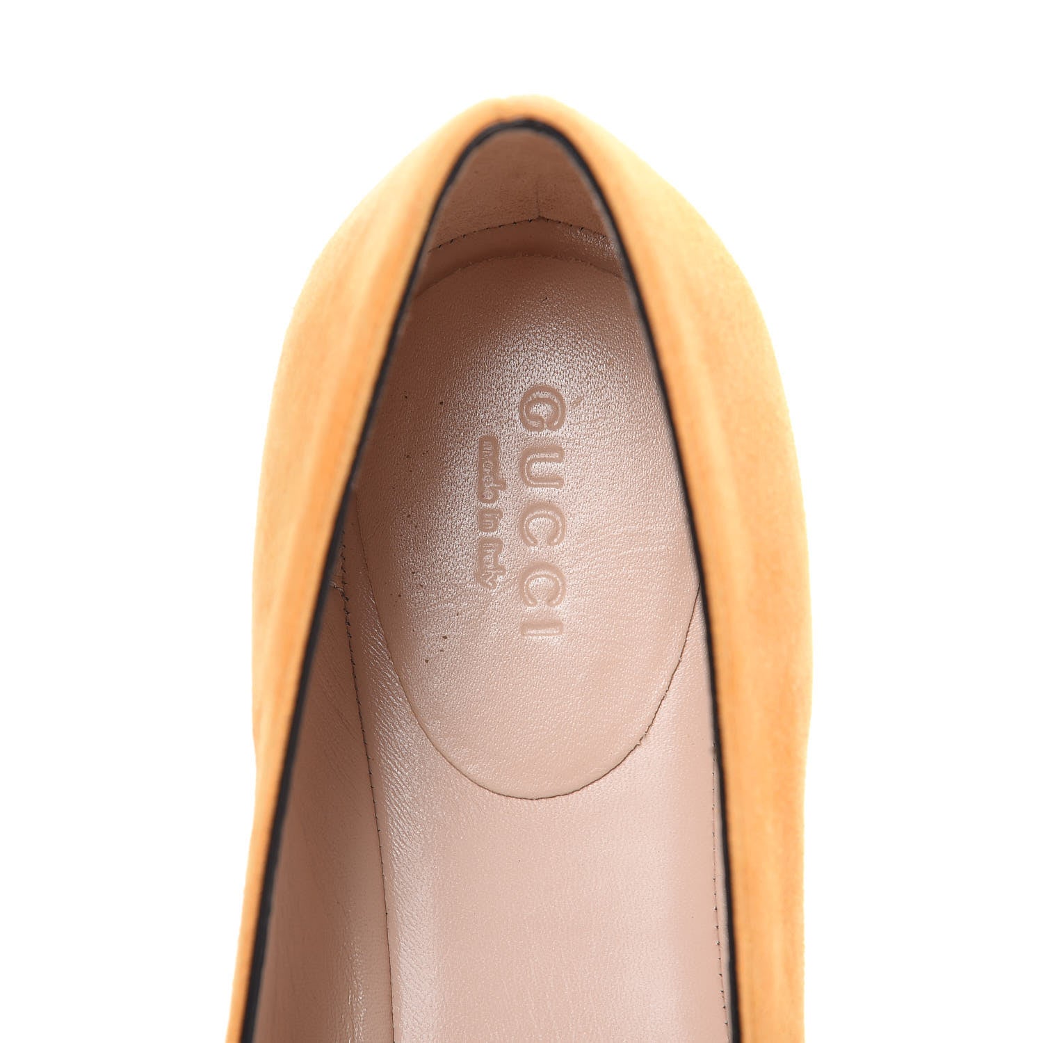 Gucci Kid Scamosciato GG Marmont Fringe Flats 38 Crystal Copper 7 of 9