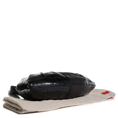 Valentino Garavani Alligator Satchel Black 4 of 7