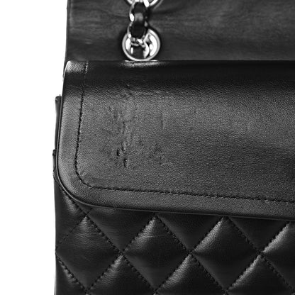 Chanel Lambskin Quilted Medium Double Flap Black 8 of 14