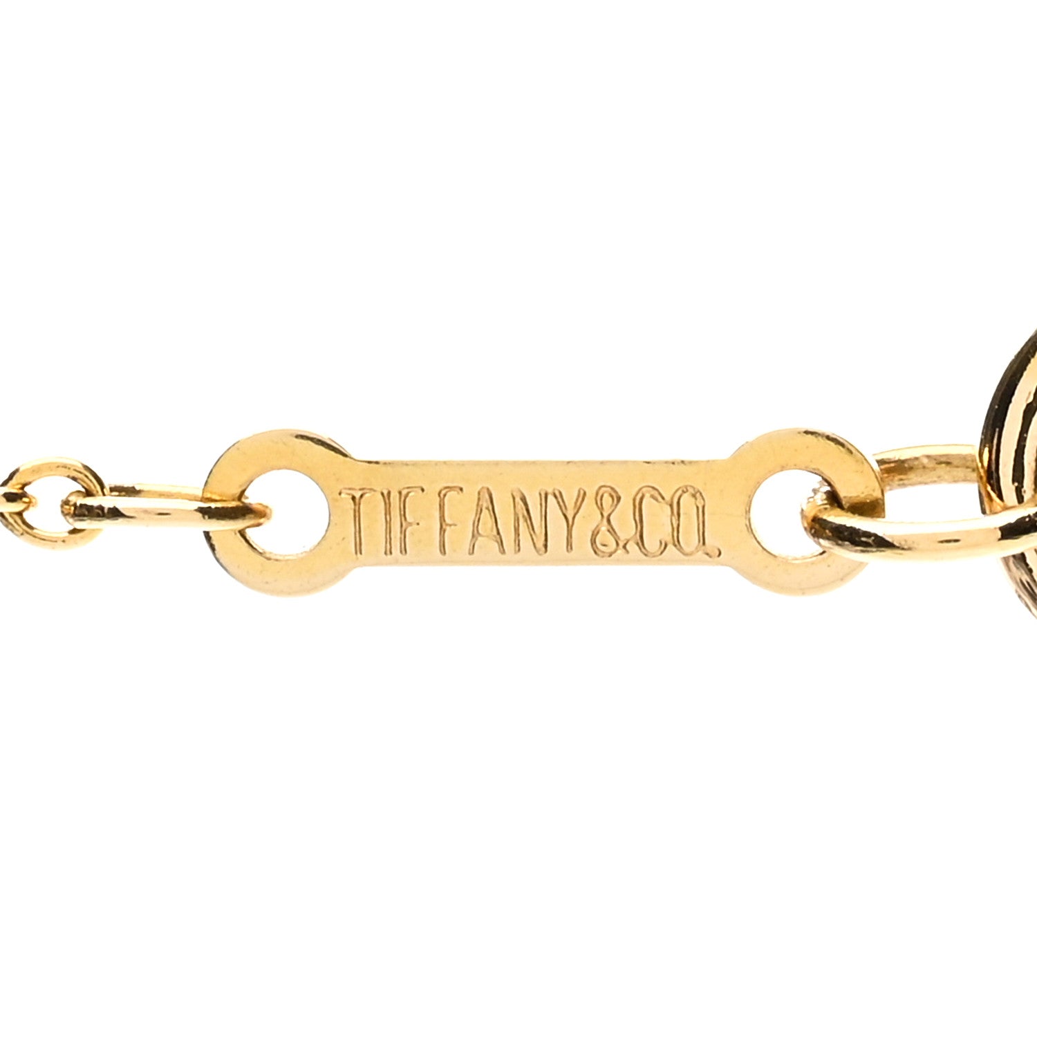 Tiffany 18K Yellow Gold 9mm Elsa Peretti Cross Pendant Necklace 4 of 4