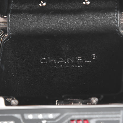 Chanel Plexiglass Crystal Robot Minaudiere Clutch Black 20 of 51