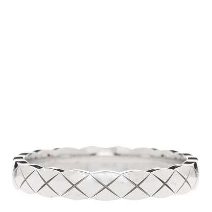 Chanel 18K White Gold Mini Coco Crush Ring 56 7.5 3 of 6