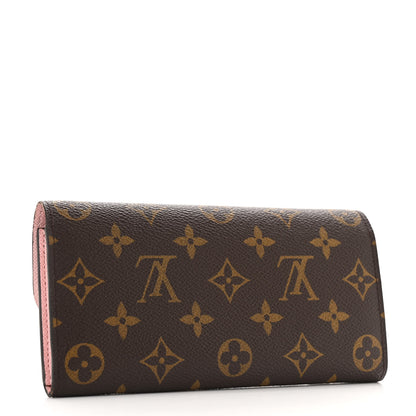 Louis Vuitton Monogram Emilie Wallet Rose Ballerine 3 of 12