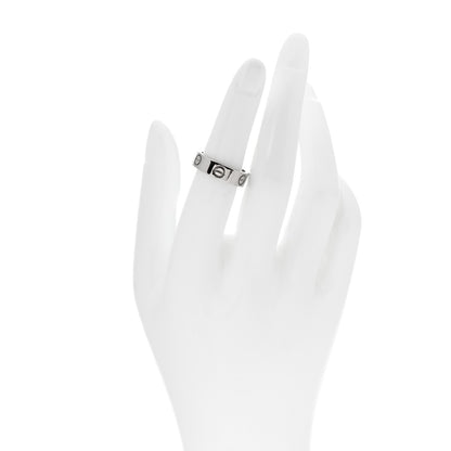 Cartier 18K White Gold 5.5mm LOVE Ring 52 6 2 of 7