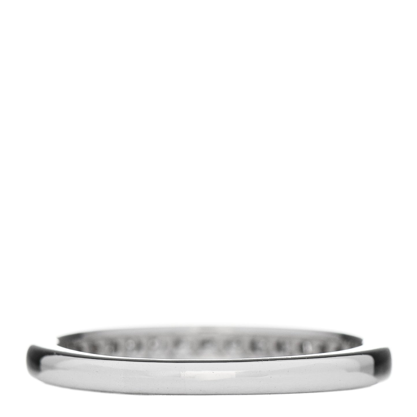 Platinum Diamond Half Circle Wedding Band Ring 49 5