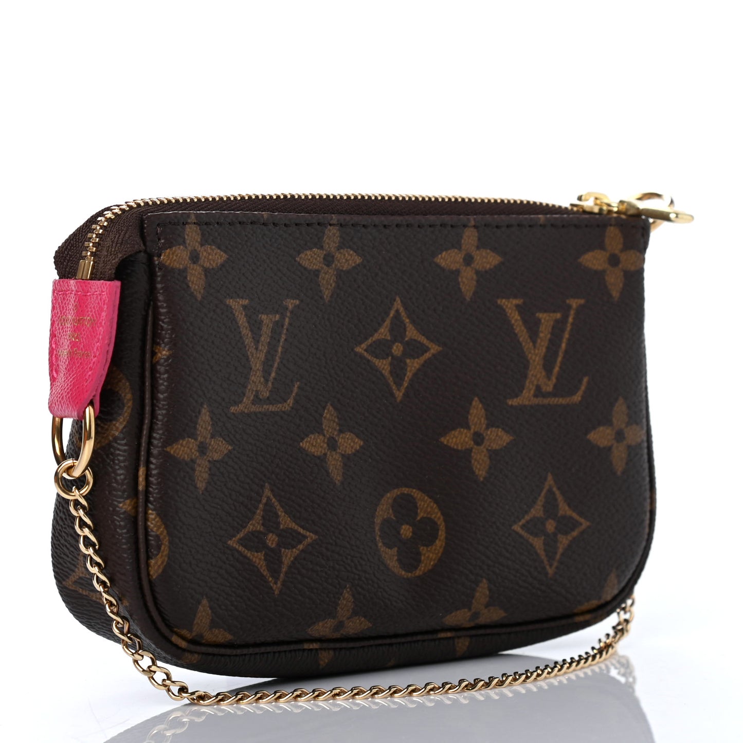 Monogram 2019 Christmas Animation Mini Courchevel Pochette Accessories Fuchsia