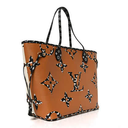 Louis Vuitton Monogram Giant Jungle Neverfull MM Ivory 3 of 10