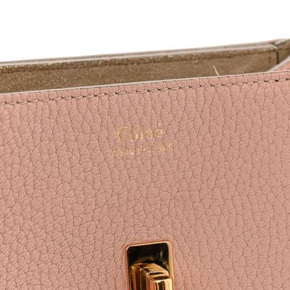 Chloe Grained Lambskin Nano Drew Shoulder Bag Cement Pink 6 of 10