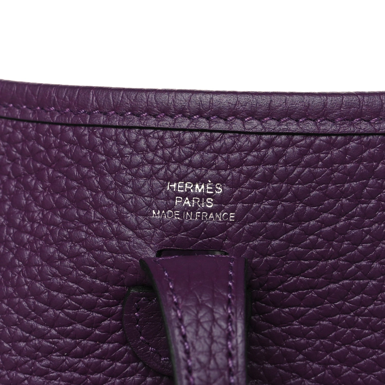 Hermes Taurillon Clemence Amazone Evelyne TPM Cassis Rouge Grenat 6 of 10