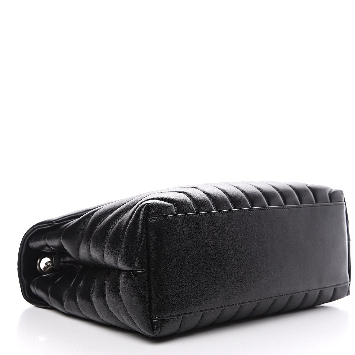 Saint Laurent Calfskin Y Quilted Monogram Medium Loulou Chain Satchel Black 3 of 8