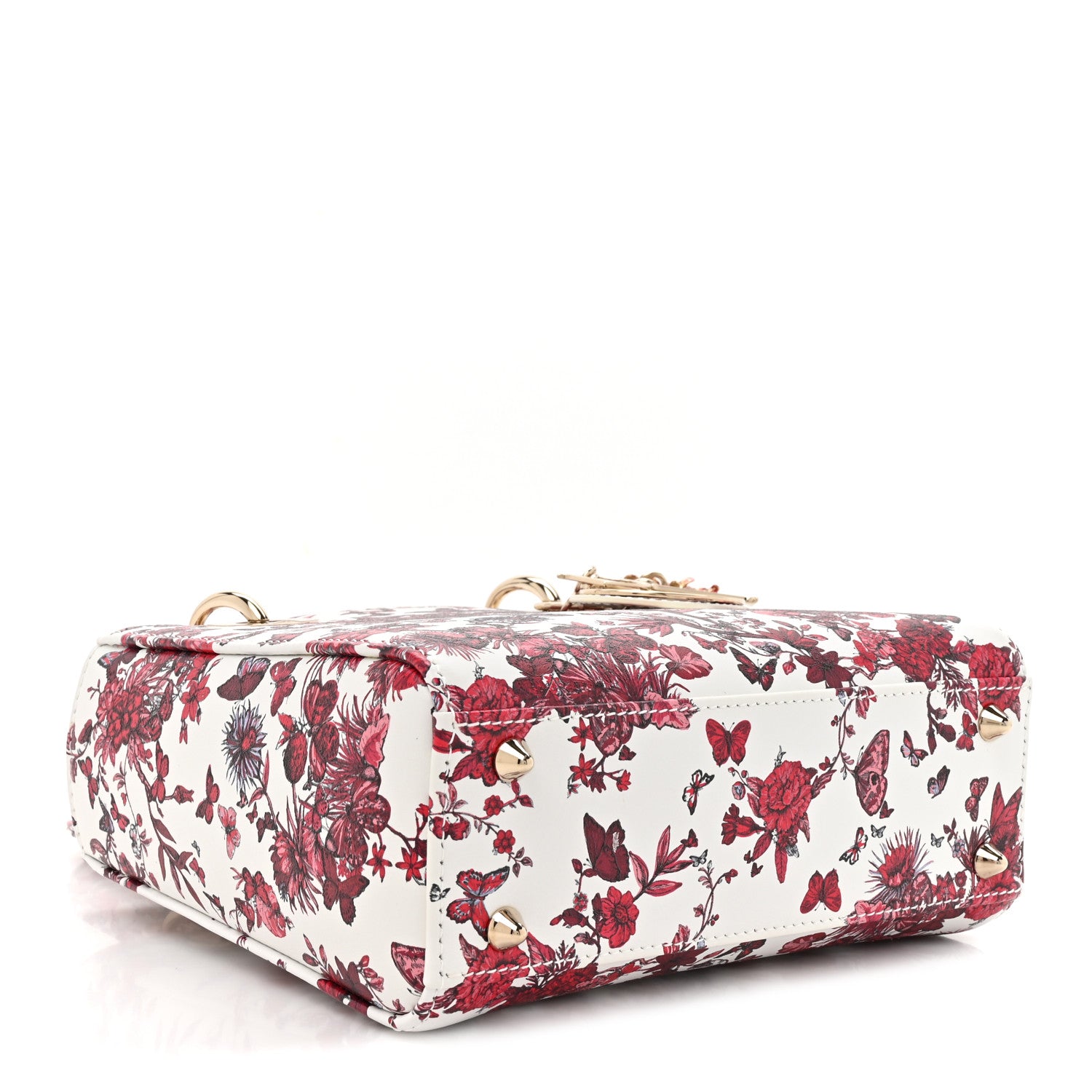 Christian Dior Calfskin Le Coeur Des Papillons Small My ABCDior Lady Dior White Multicolor 4 of 10
