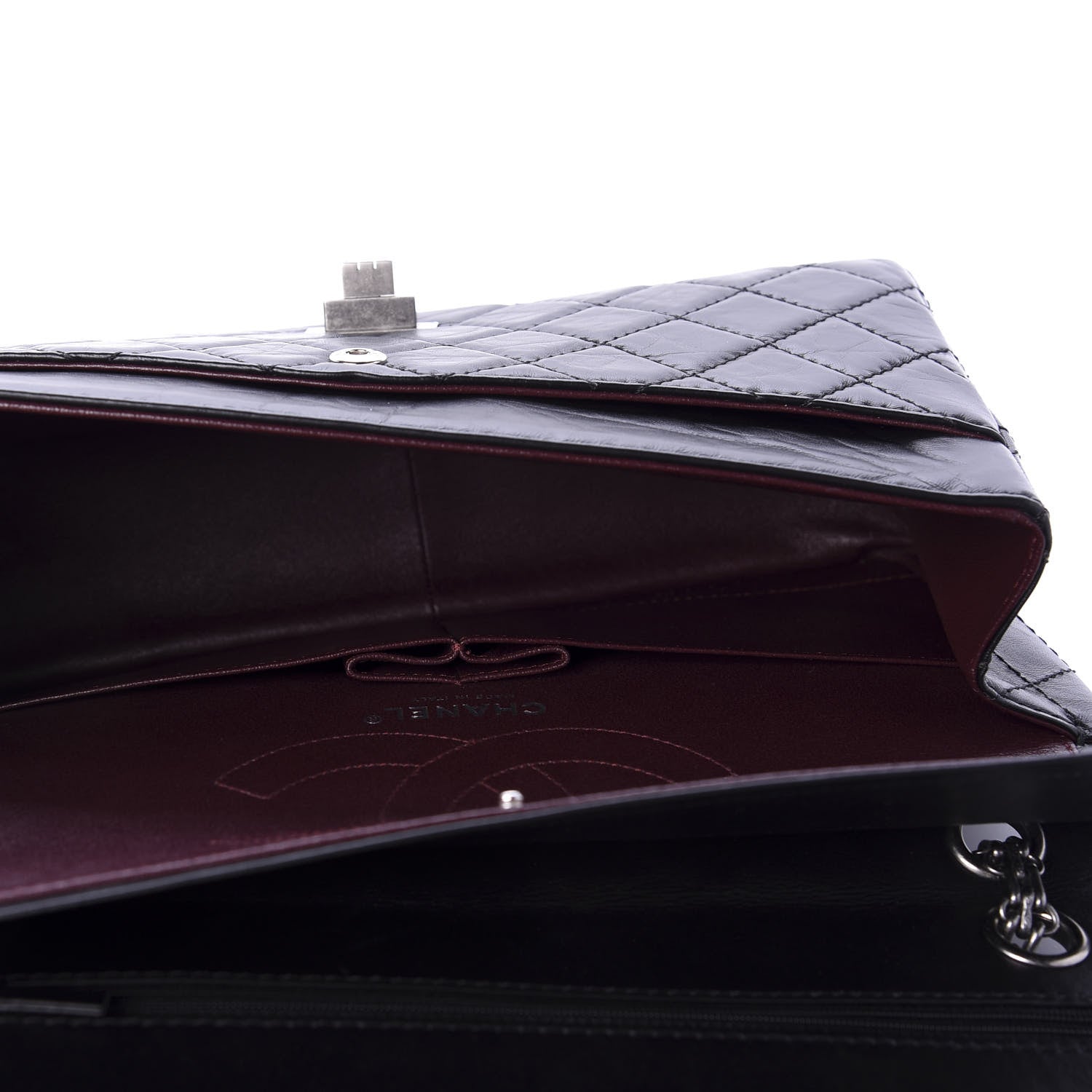 Chanel Aged Calfskin Quilted 2.55 Reissue 226 Flap Black 5 of 10