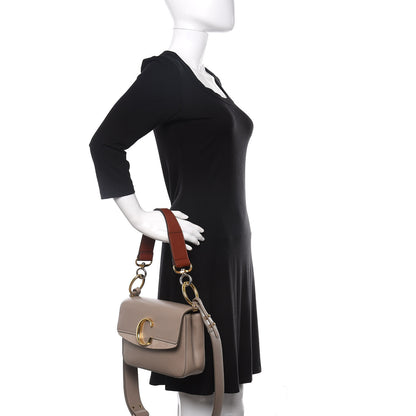 Chloe Calfskin Small C Double Carry Motty Grey 3 of 11