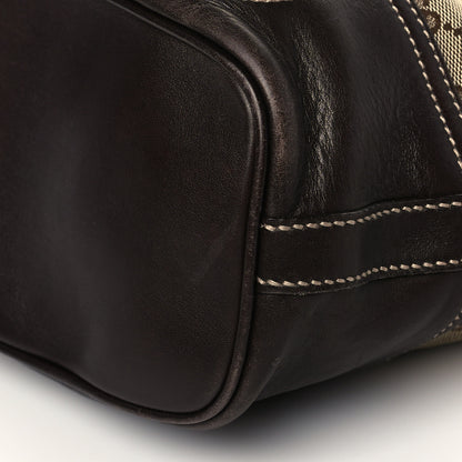 Gucci Monogram Medium New Britt Hobo Dark Brown 10 of 12