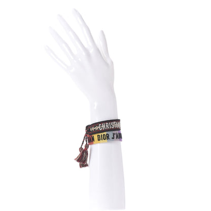 Christian Dior Woven Cotton J'Adior Friendship Bracelet Set Multicolor 2 of 4