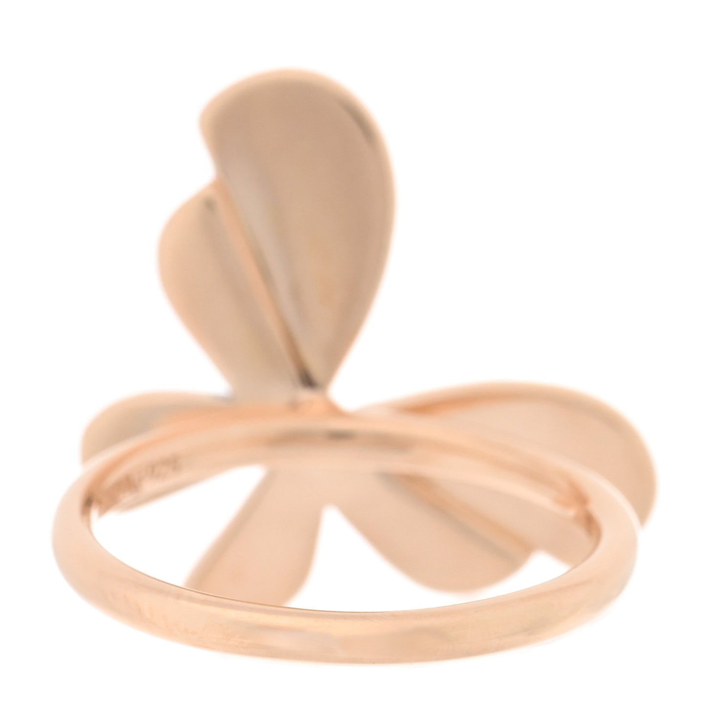 18K Rose Gold Sterling Silver Return to Tiffany Love Bugs Butterfly Ring 49 5