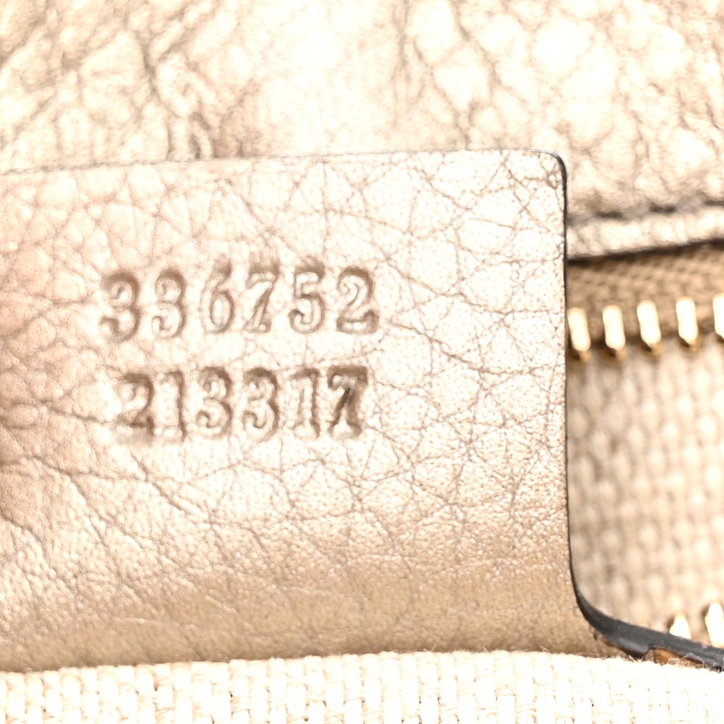 Metallic Cellarius Calfskin Medium Soho Flap Crossbody New Golden Beige