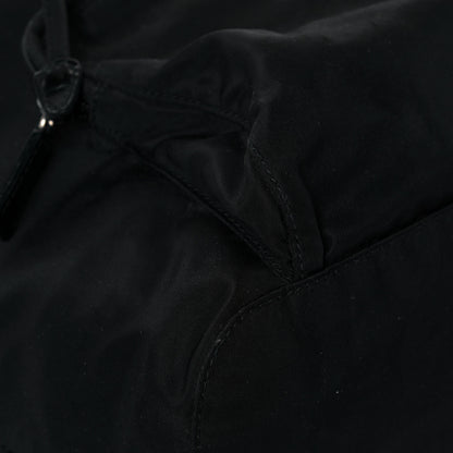 Prada Nylon Vela Saffiano Cinch Backpack Black 7 of 15