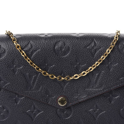 Louis Vuitton Empreinte Pochette Felicie Chain Wallet Marine Rouge 15 of 16